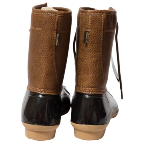 JBU by Jambu Women Maplewood Faux Leather Lace-Up Rain Boots Shoes (Size 10) NWT - Picture 4 of 10